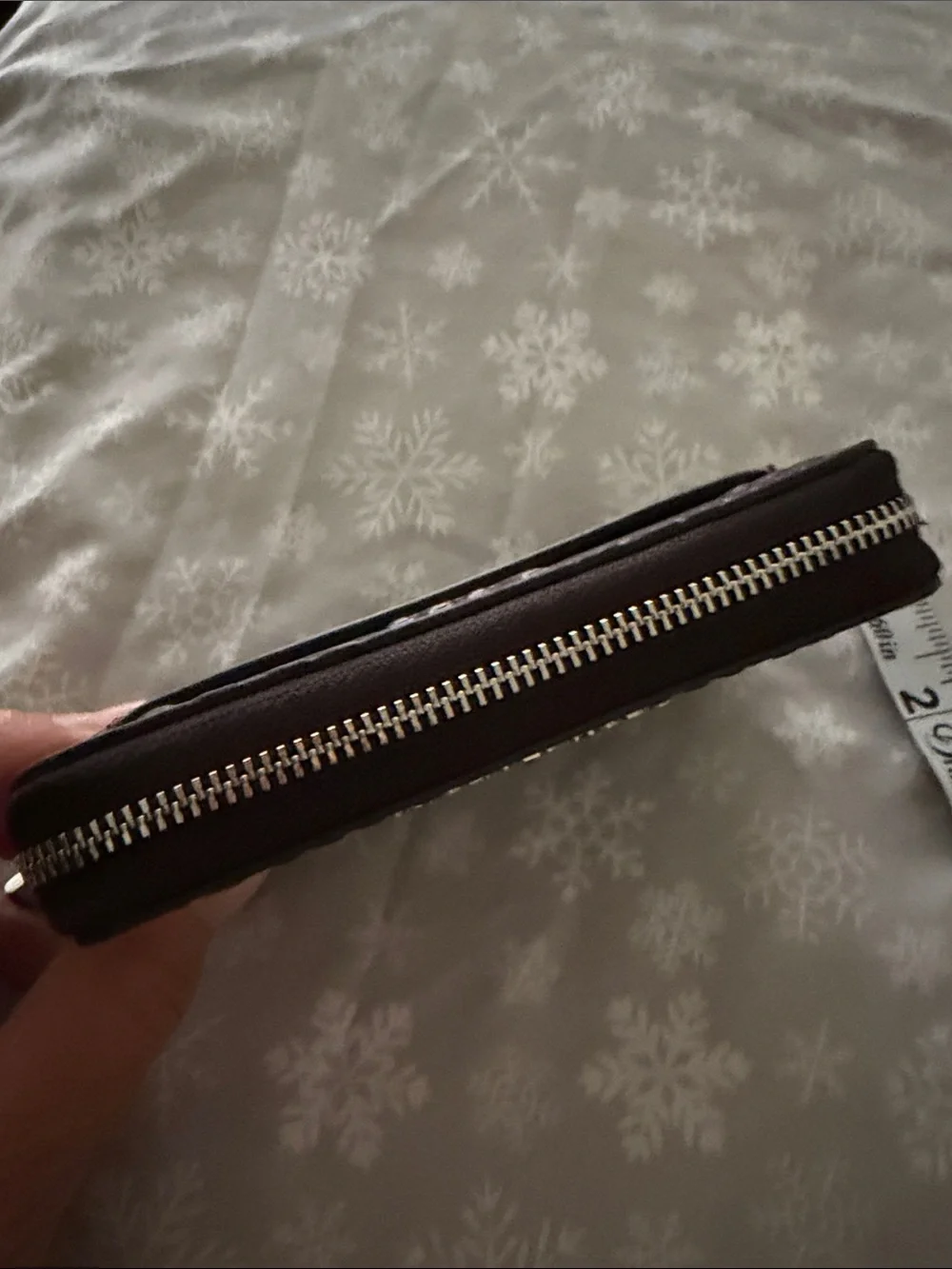 Michael Kors Plum Embossed MK Zip Wallet